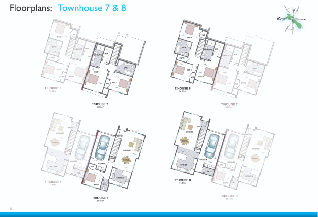 4Townhouse 7 and 8 floor plan